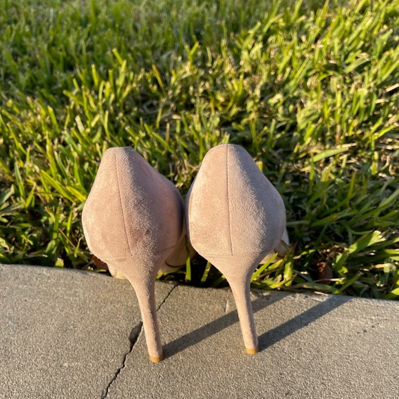 STUART WEITZMAN Queen 110mm Nude Suede Pumps 7.5 - Picture 6 of 12